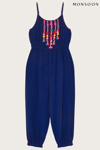 Monsoon Blue Tassel Fluro Culotte Jumpsuit (803967) | £25 - £29