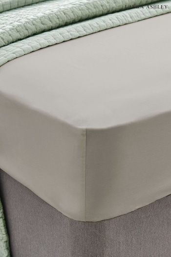 Laura Ashley Steel 200 Thread Count Cotton Fitted Sheet (804024) | £25 - £35
