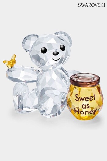 Swarovski White Crystal Bear with Honey Pot Ornament (804223) | £75