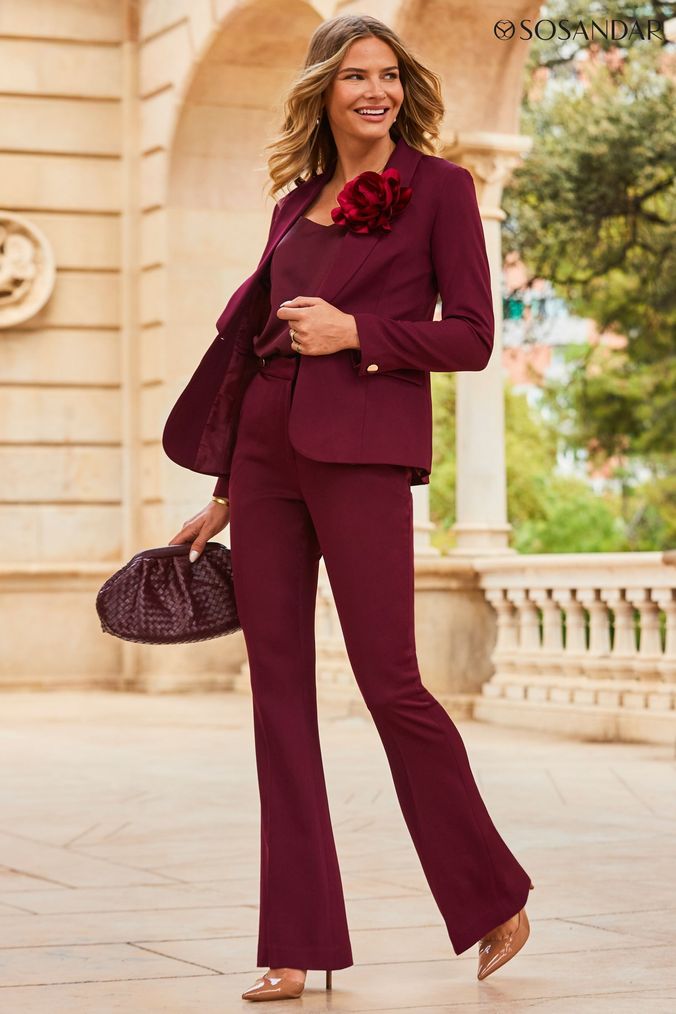 Red dress pants best sale womens