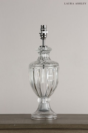 Laura Ashley Clear Meredith Cut Glass Crystal Urn Table Lamp Base (804481) | £115