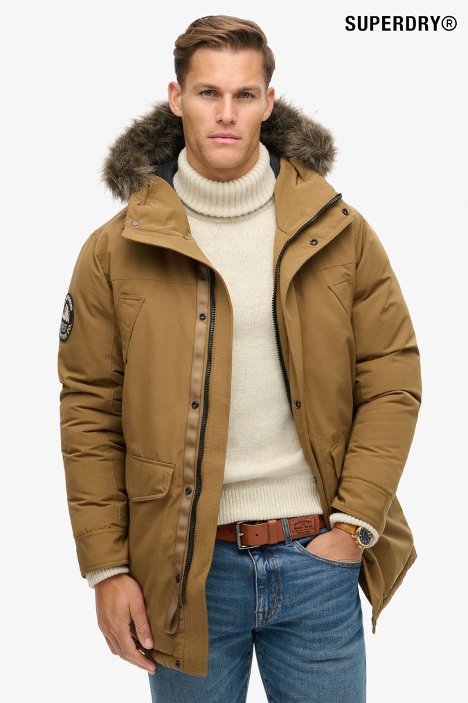 Boys superdry coat clearance