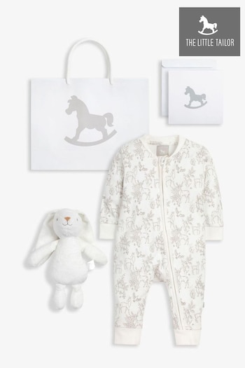 The Little Tailor Baby Sleepsuit And Toy Bunny 2 Piece Gift Set (804751) | £32