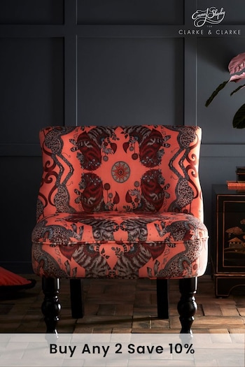 Emma Shipley Pink Caspian Coral Langley Chair (804803) | £550