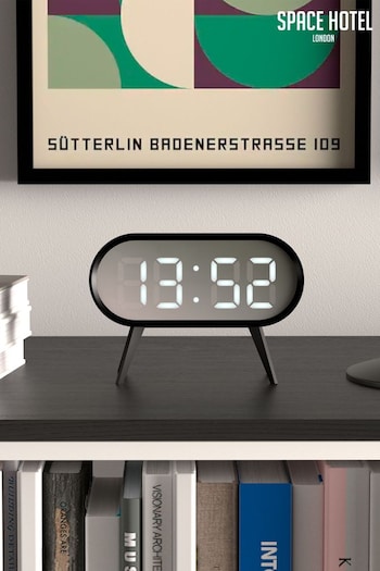 Space Hotel Black A Futuristic Alarm Clock (804866) | £26
