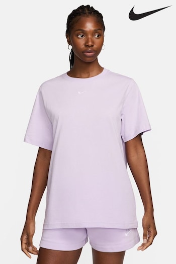 Nike Embroidered Purple Sportswear T-Shirt (804957) | £33