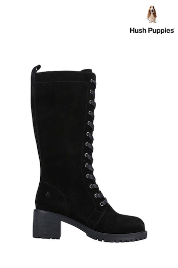 Hush Puppies Frankie Black Lace Boots (804970) | £120