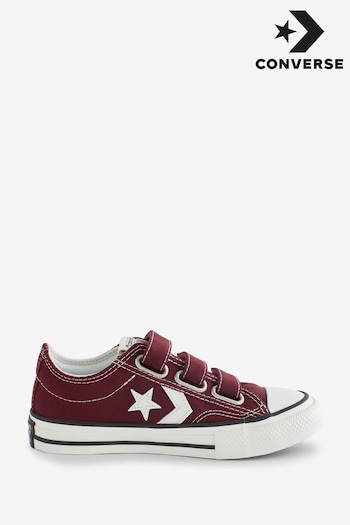 Converse Burgundy Red Star Player 76 Ox Junior Trainers (804988) | £50