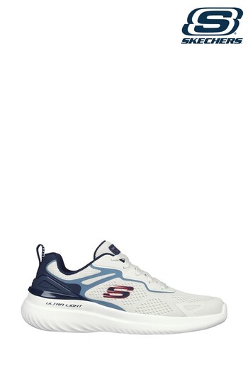 Skechers White Bounder 2.0 Andal Mens Trainers (805297) | £67