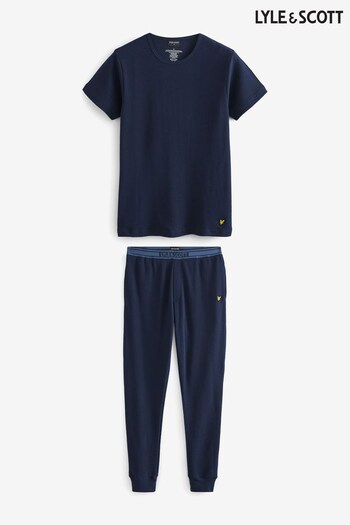 Lyle and Scott Blue Lamont Pyjama Set (805443) | £61