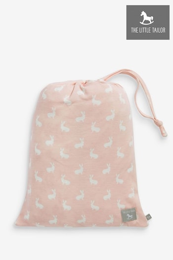 The Little Tailor Pink Easter Bunny Print 2 Pack Baby Fitted Jersey Cot Sheets (805474) | £36