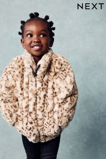 Animal Faux Fur Bomber Jacket (12mths-7yrs) (805941) | £25 - £29