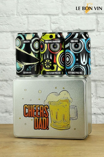 Le Bon Vin Cheers Dad Beer Tin Gift Set (805975) | £26