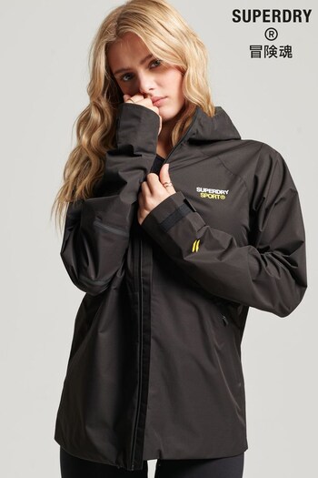 Superdry Black Sport Waterproof Jacket (806364) | £100