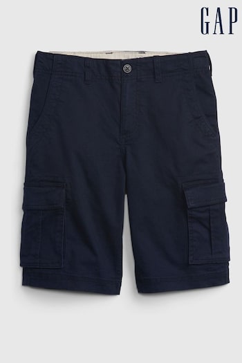 Gap Navy Cargo Shorts Jersey (5-13yrs) (806439) | £25