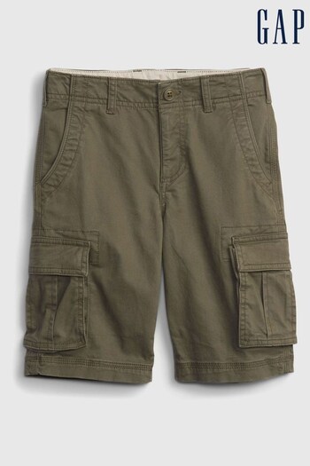 Gap Green Cotton Twill Cargo Shorts Rocha (6-13yrs) (806450) | £25