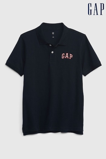 Gap Blue Logo Short Sleeve Logo Polo Shirt (4-13yrs) (806535) | £14