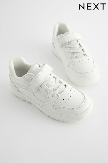 All White Elastic Lace Trainers (806860) | £23 - £30