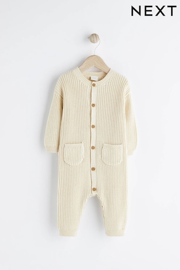 Cream Baby Knitted Romper (0mths-2yrs) (806884) | £20 - £22