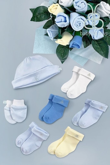 Babyblooms Blue Welcome Posy With Snuggle Wrap Gift Set (807157) | £70