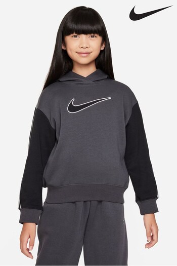 Nike Grey/Black Oversized Hoodie (807240) | £55