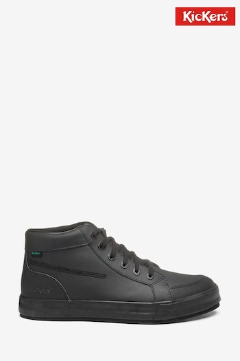 Kickers Black Tovni Hi Leather Shoes with (807361) | £65