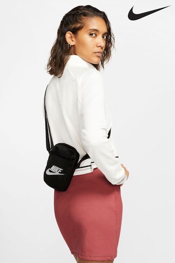 Nike Black Small Heritage Crossbody Bag (1L) (807598) | £22.99