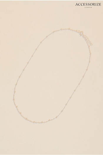 Accessorize Silver Tone Sterling Silver Bobble Necklace (807936) | £17