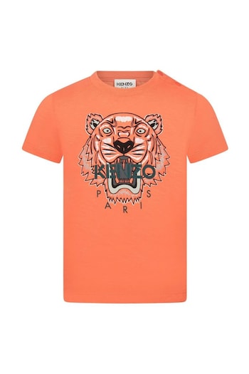 Baby Boys Orange Cotton T-Shirt (807978) | £40 - £45
