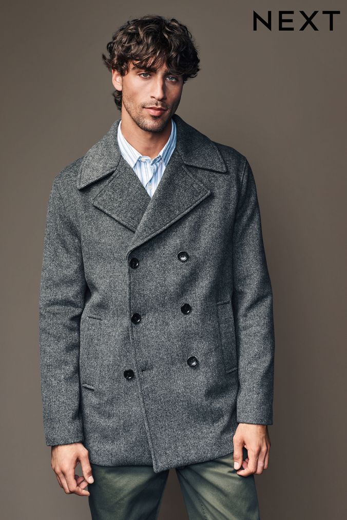 Men s Wool Jackets Coats Next Official Site