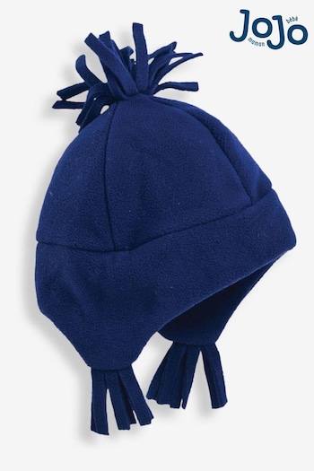 JoJo Maman Bébé Navy Polarfleece Pixie Hat (808236) | £12