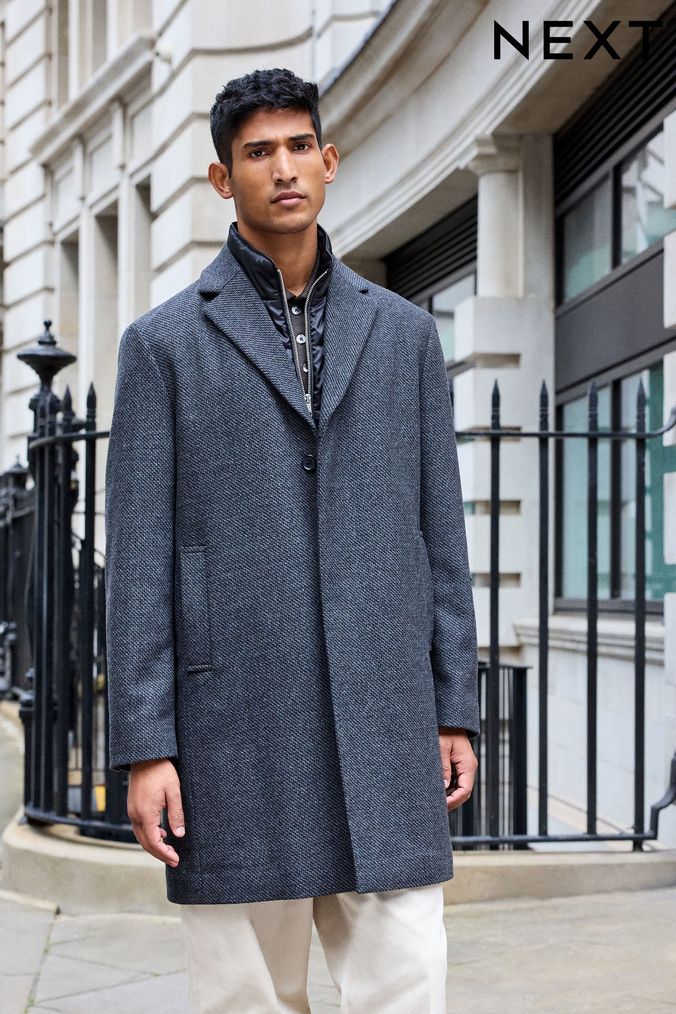 Next grey wool coat online