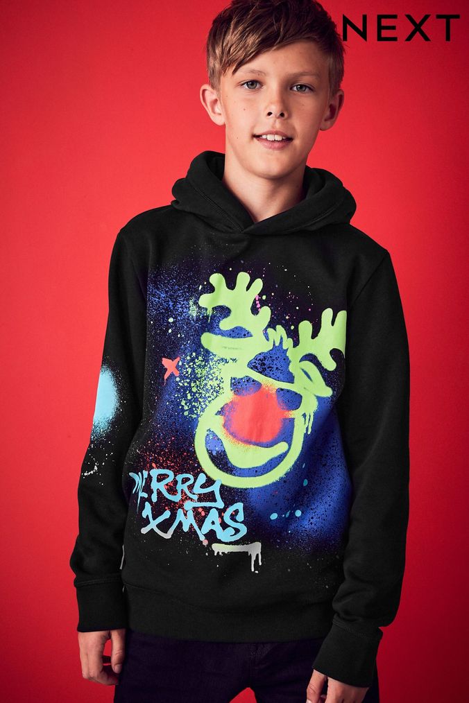 Christmas zip store up hoodies uk