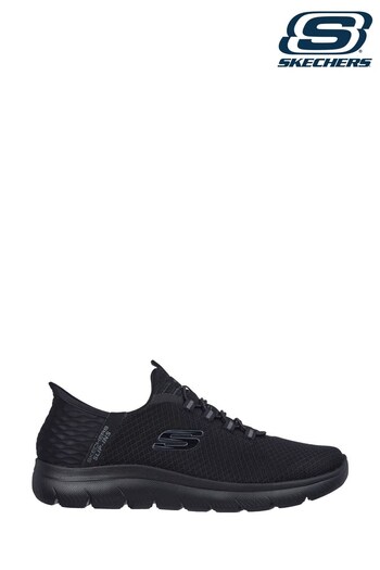 Skechers Black Slipins Summits High Range Shoes (808394) | £74