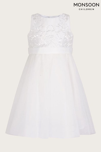 Monsoon Cream Baby Odette Alice Tulle Dress (808869) | £50 - £55