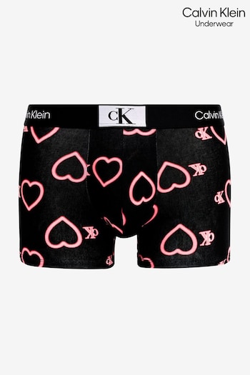 Calvin Klein 96 Vday Cotton Love Heart Black Trunks (808926) | £25