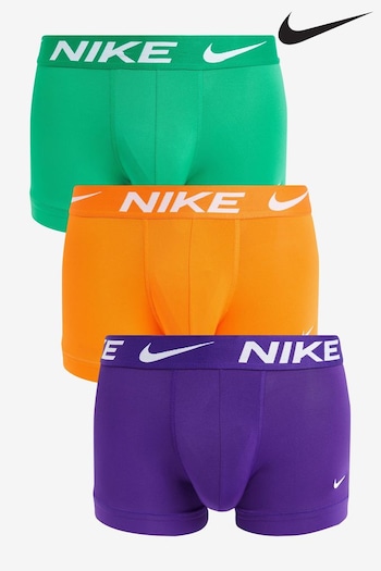 Nike Green Mens Underwear Essential Micro Trunks (3 Pack) (809214) | £32