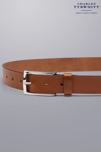 Charles Tyrwhitt Brown Leather Made In England Chino Belt (809540) | £50