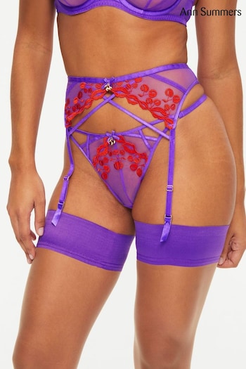 Ann Summers Bright Purple Cherry Kiss Suspender Belt (809683) | £16