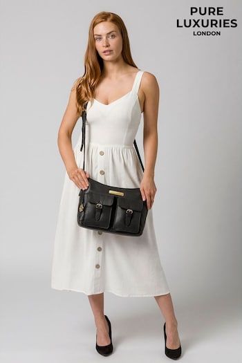 Pure Luxuries London Jenna Leather Shoulder Bag (809697) | £69