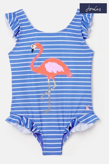 Joules Splash Blue Artwork Swimsuit (809900) | £8.95 - £10.95