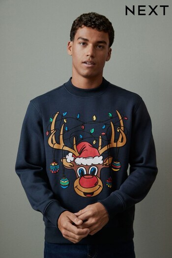 Dark Navy Blue Crew Sweatshirt Christmas Sweatshirt (810146) | £30