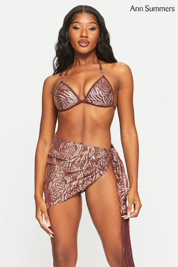 Ann Summers Sultry Heat Sequin Brown Sarong (810162) | £25