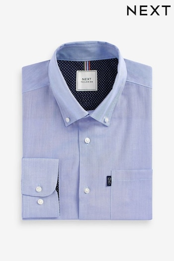 Pale Blue Regular Fit Easy Iron Button Down Oxford Shirt (810306) | £20