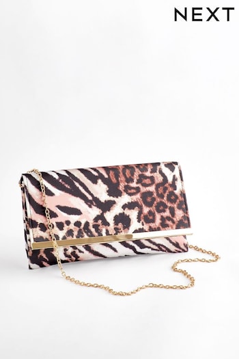 Animal Clutch Bag With Detachable Cross-Body Chain (810527) | £16