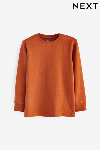 Rust Orange Long Sleeve Cosy T-Shirt (3-16yrs) (811173) | £5 - £8.50