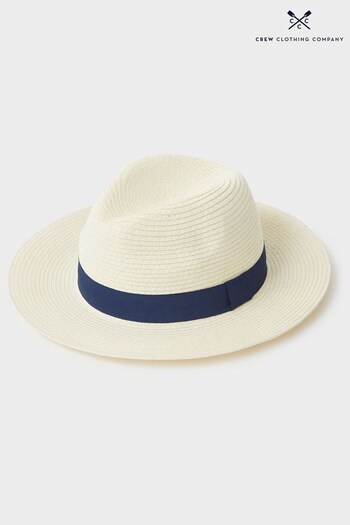 Crew Clothing Company Off White Panama Hat (811451) | £29