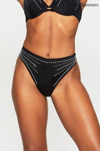Ann Summers Black Summer Siren High-Waisted Bikini Bottoms (812204) | £18