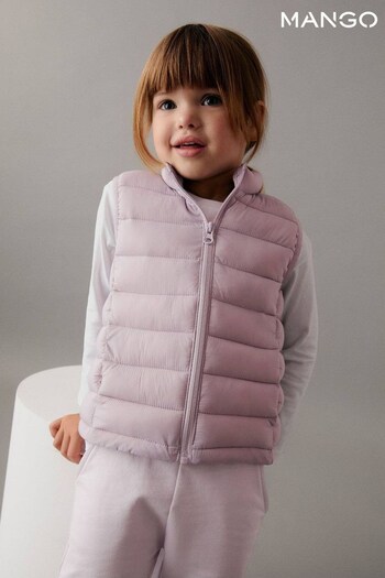 Mango Purple Quilted Gilet (812361) | £23