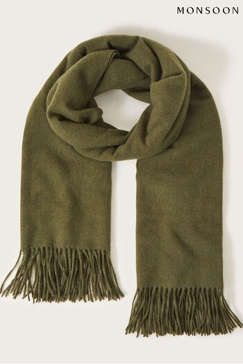 Monsoon Green Soft Touch Woven Scarf (812520) | £30